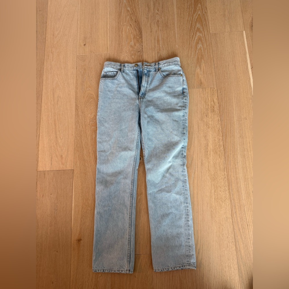Ulla Johnson Light Wash Straight Leg Jeans
